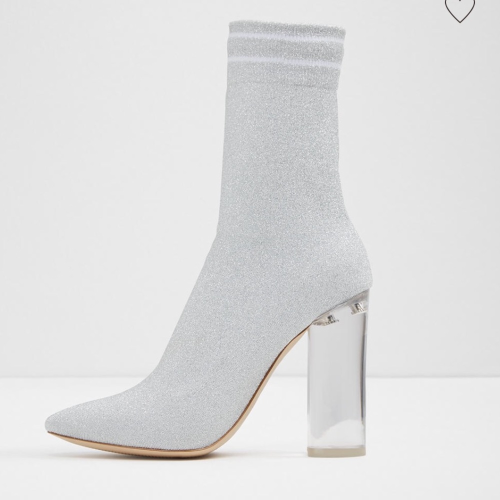 Aldo Lovelly Sock Ankle Bootie Boots NEW 8 & 8 1/2 - Picture 5 of 7